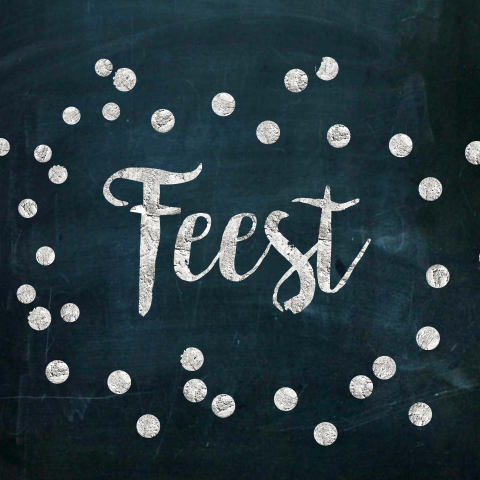 Stippen uitnodiging voor vrolijk feest