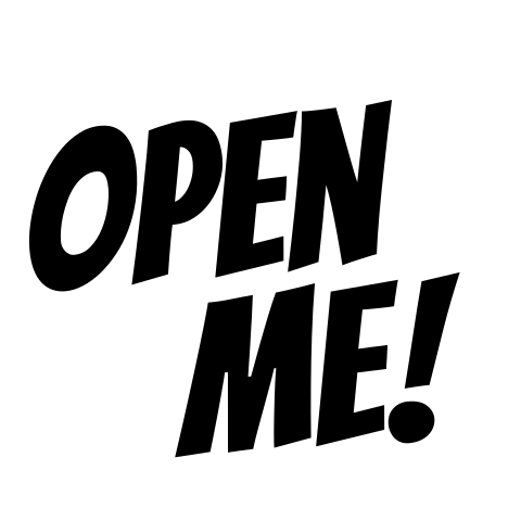 Sluitzegel 'Open me!' Eenvoudig te Personaliseren!