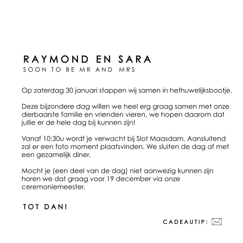 Kaart binnenkant
