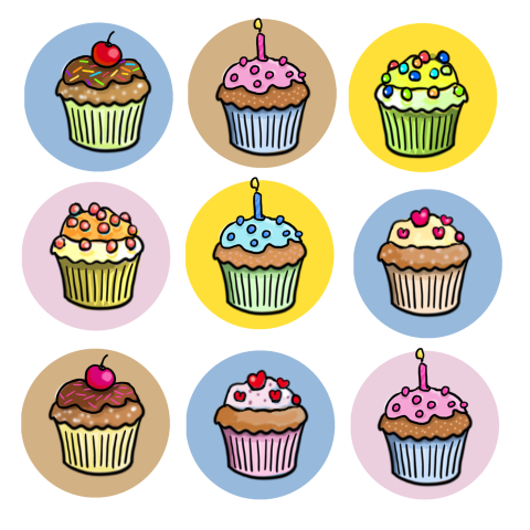 High tea uitnodiging met cupcakes