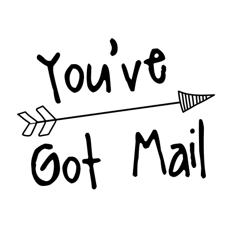 Personaliseer je envelop met deze Sluitzegels 'You've Got Mail'