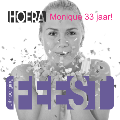 Uitnodiging verjaardag feest foto modern
