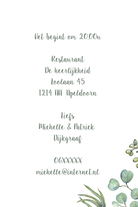 Kaart binnenkant