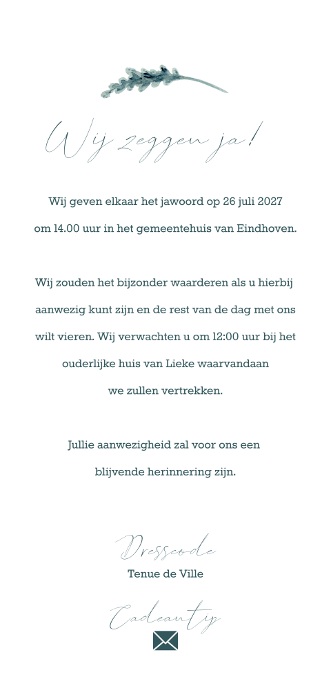 Kaart binnenkant