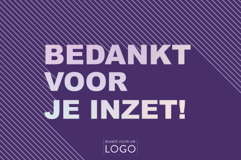 Bedankkaart voor medewerkers – Bedankt voor je inzet