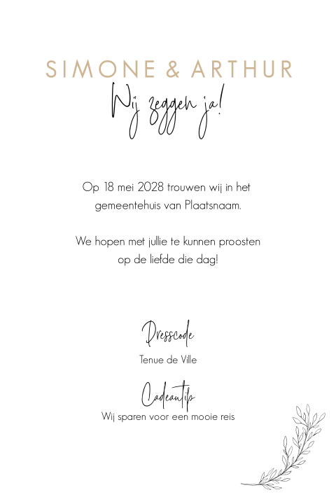 Kaart binnenkant