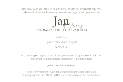 Kaart binnenkant