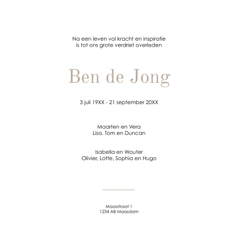 Kaart binnenkant