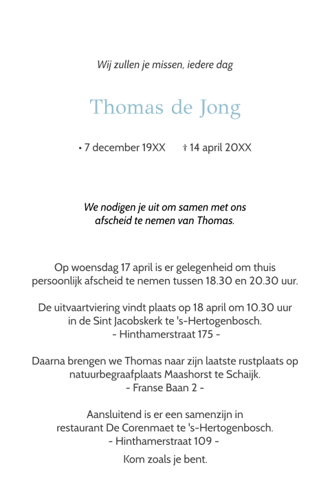 Kaart binnenkant