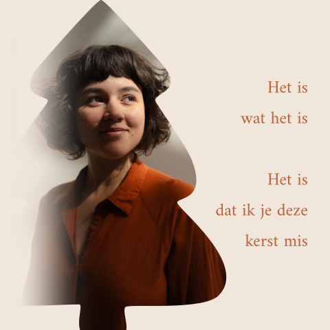 Keramiek tegeltje met foto en tekst - Deze kerst mis ik je