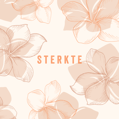 Condoleance wenskaart sterkte bloemen