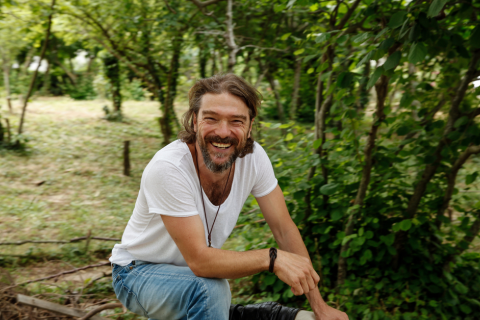 Rouwkaart liggend enkel foto vullend man