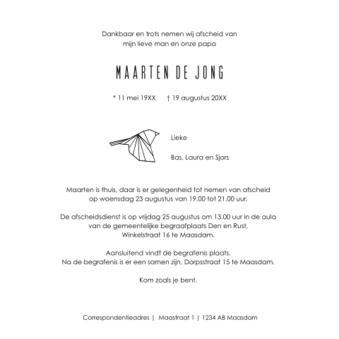 Kaart binnenkant