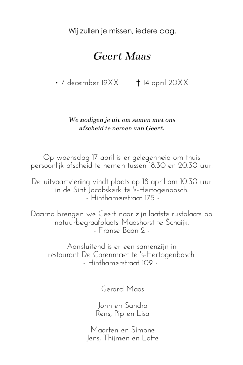 Kaart binnenkant
