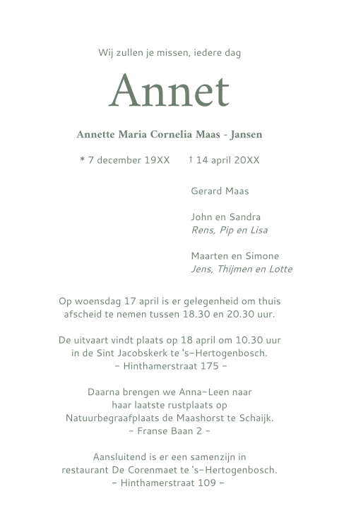 Kaart binnenkant