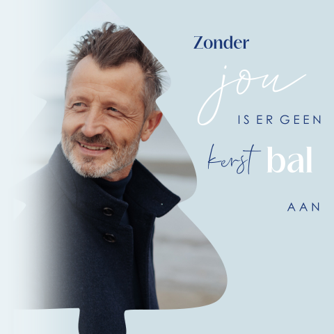 Keramiek tegeltje met foto en tekst - Zonder jou kerstbal
