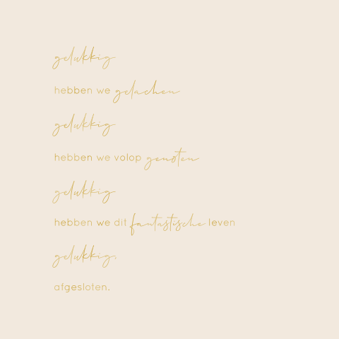Gelukkig afscheid genomen