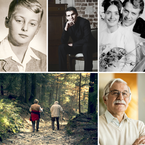 Rouwkaart fotocollage