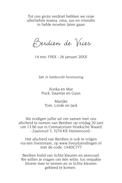 Kaart binnenkant