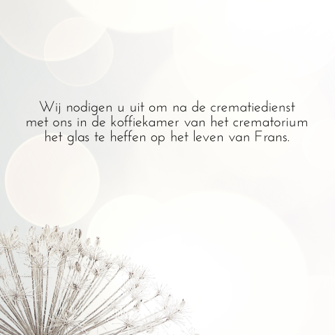 Uitnodiging samenzijn berenklauw