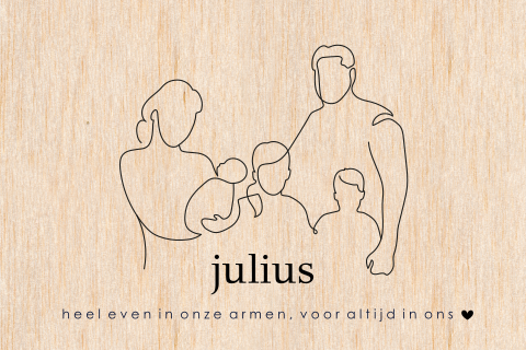 Rouwkaartje gezin oneliner