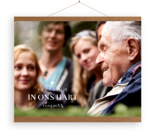 Familieposter als aandenken - Poster met foto maken online