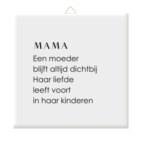Herinneringstegel voor mama – liefdevolle blijvende herinnering