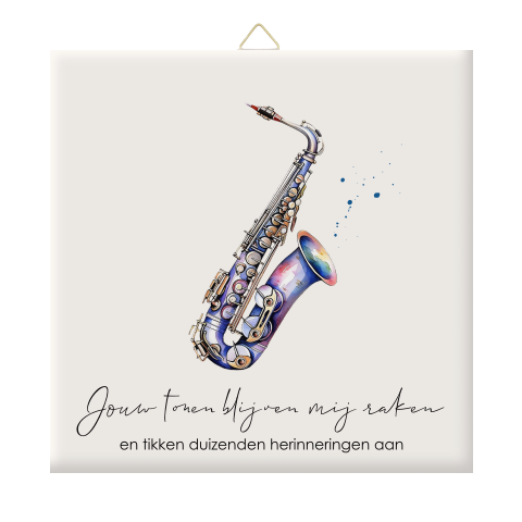 Sory tile levensmoment met als favoriet de saxofoon