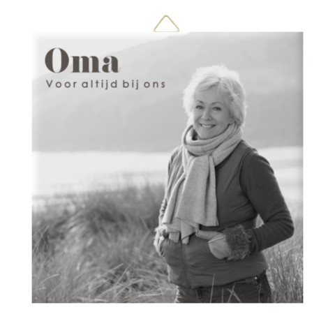 Herinneringstegel voor oma – altijd bij ons