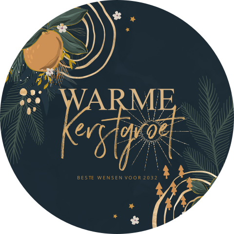 Sluitzegel kerst met kerstbloem geel