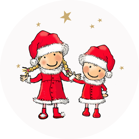 Sluitzegel kerstkindjes