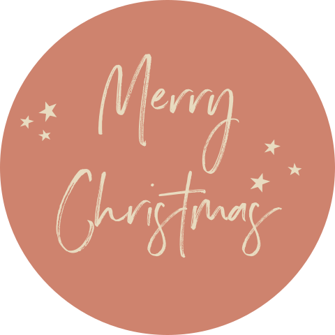 Sluitzegel merry christmas met ster