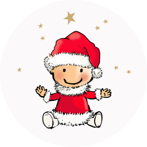 Sluitzegel kerstkindje
