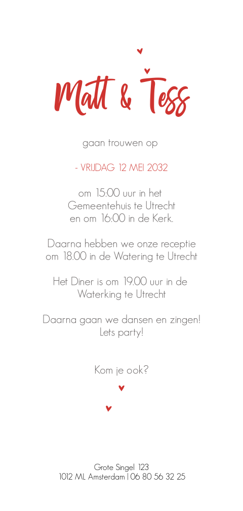 Kaart binnenkant