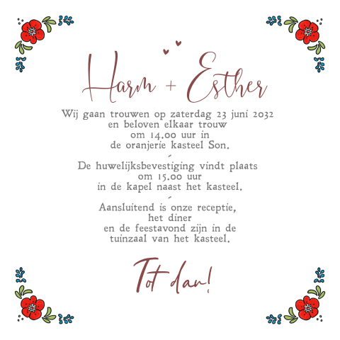 Kaart binnenkant