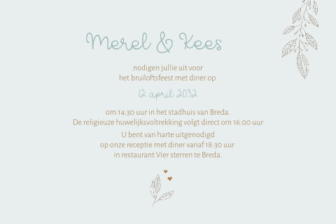 Kaart binnenkant