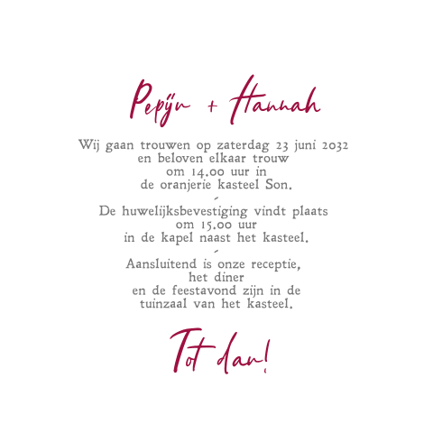 Kaart binnenkant