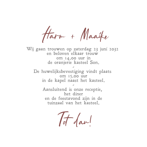 Kaart binnenkant