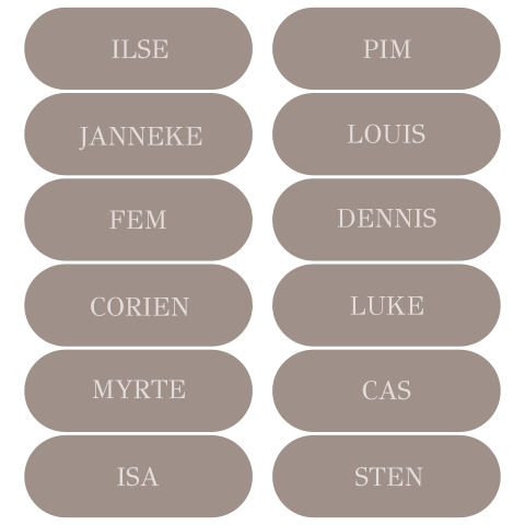 Elegante Ovale Naamkaartjes voor een Stijlvolle Tafeldecoratie