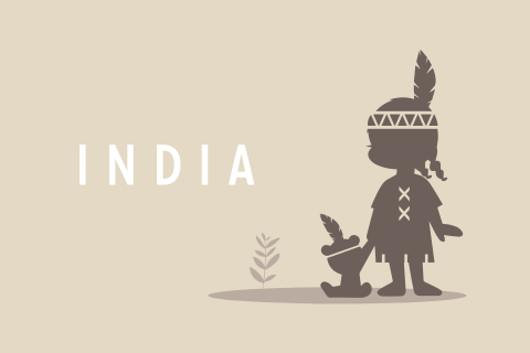 klein indianenmeisje