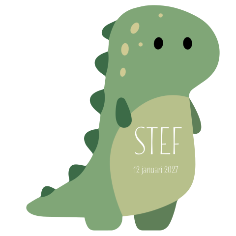 Stanskaart kleine dinosaurus