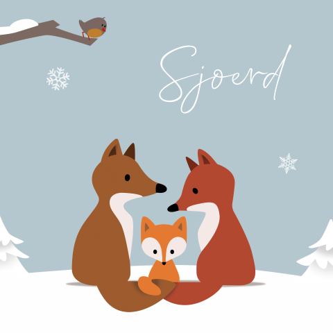 vos winter illustratie