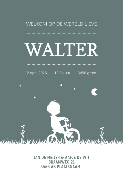 Karton silhouet jongen op fiets