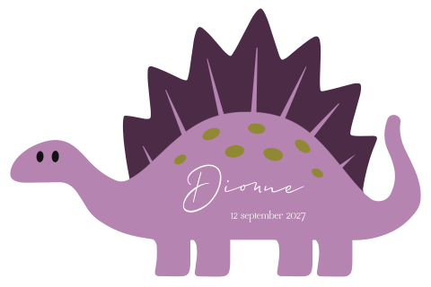 Stanskaart dinosaurus