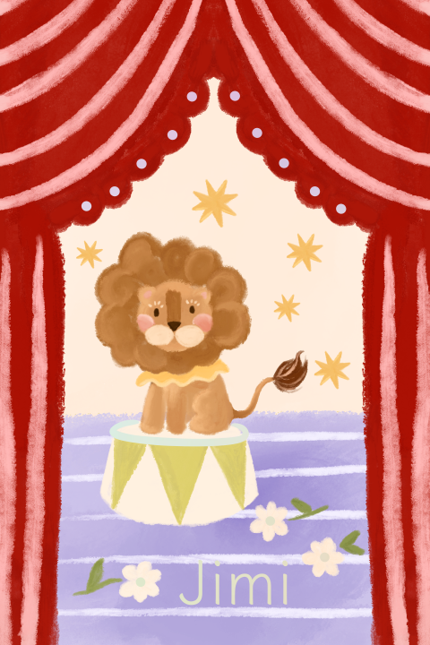 Geboortekaartje circus