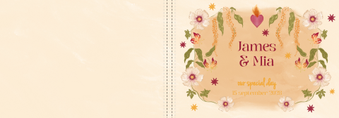 Gastenboek wilde bloemen