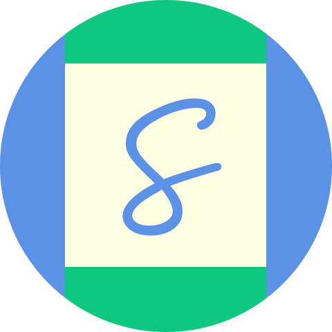 Sluitzegel blauw/groen met letter