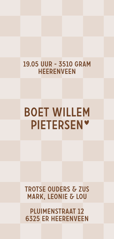 Kaart binnenkant