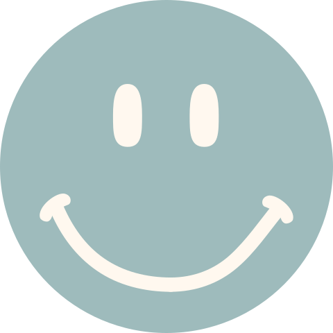 Sluitzegel Smiley lichtblauw