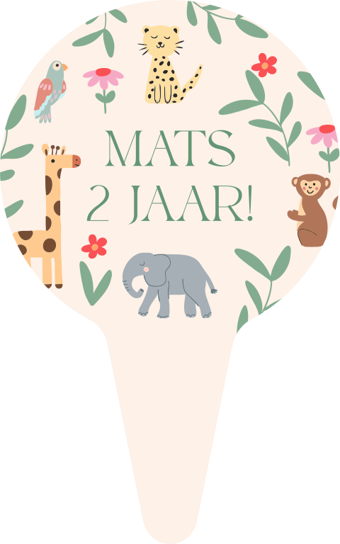 Prikker Mats Dierenprint